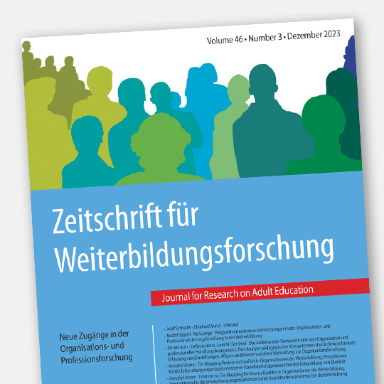 Cover Zeitschrift für Weiterbildungsforschung